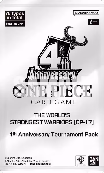 The World's Strongest Warriors - 4th Anniversary Tournament Pack, The World's Strongest Warriors Release Event Cards — One Piece sealed product price