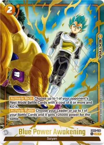 Blue Power Awakening (2nd Anniversary Set) (FB02-136), Fusion World Promotion Cards and Packs — DB Fusion card price