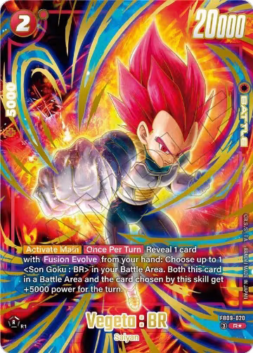Vegeta : BR - FB09-020 (2nd Anniversary Set) (FB09-020), Fusion World Promotion Cards and Packs — DB Fusion card price
