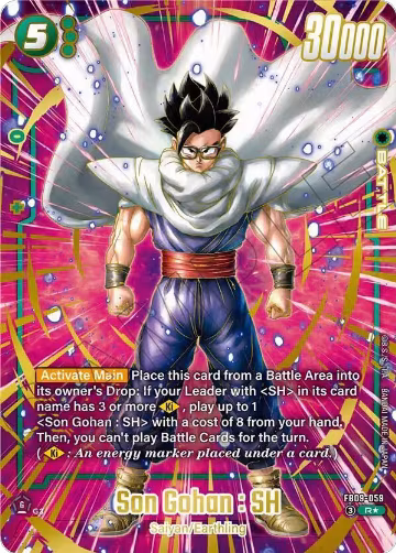 Son Gohan : SH - FB09-059 (2nd Anniversary Set) (FB09-059), Fusion World Promotion Cards and Packs — DB Fusion card price