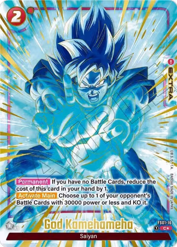 God Kamehameha (2nd Anniversary Set) (FS01-16), Fusion World Promotion Cards and Packs — DB Fusion card price
