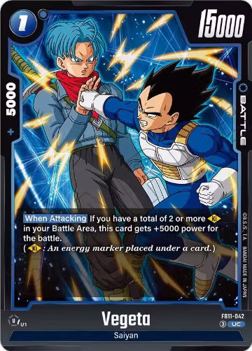 Vegeta - FB11-042 (FB11-042), Brightness of Hope — DB Fusion card price