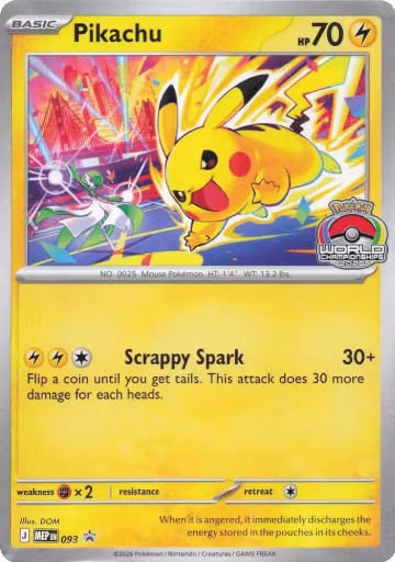 Pikachu - 093 (093), Mega Evolution Promo — Pokémon card price