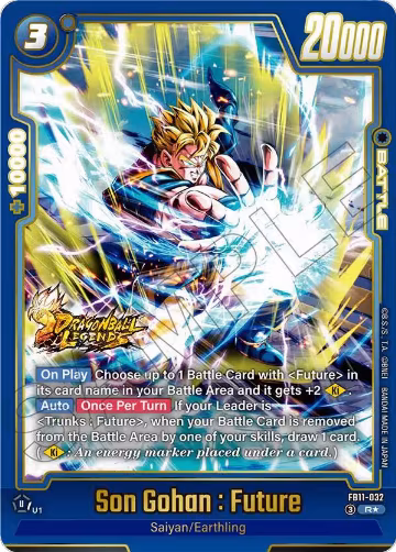 Son Gohan : Future - FB11-032 (Alternate Art) (FB11-032), Brightness of Hope — DB Fusion card price