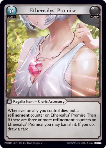 Etherealys' Promise (004), .asphodel/paradise Draft Pack — Grand Archive card price