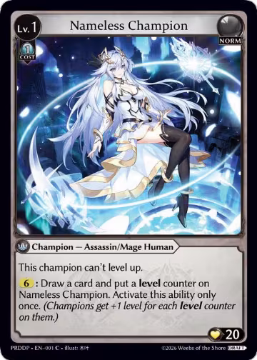 Nameless Champion (Assassin/Mage) (001) — card price