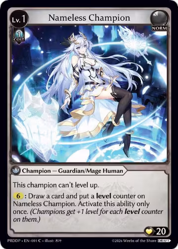 Nameless Champion (Guardian/Mage) (001) — card price
