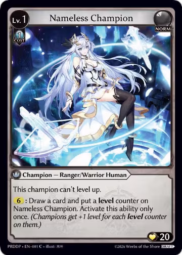Nameless Champion (Ranger/Warrior) (001) — card price