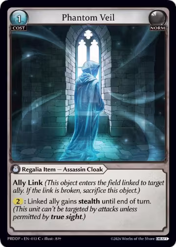 Phantom Veil (013), .asphodel/paradise Draft Pack — Grand Archive card price
