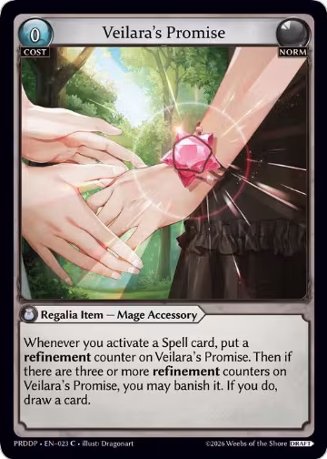 Veilara's Promise (023), .asphodel/paradise Draft Pack — Grand Archive card price
