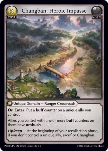 Changban, Heroic Impasse (005), .asphodel/paradise Event Pack — Grand Archive card price