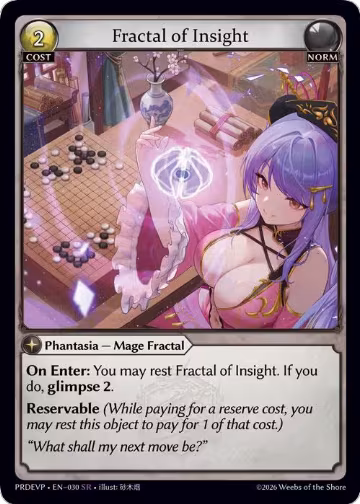 Fractal of Insight (030), .asphodel/paradise Event Pack — Grand Archive card price