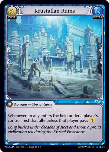 Krustallan Ruins (015), .asphodel/paradise Event Pack — Grand Archive card price