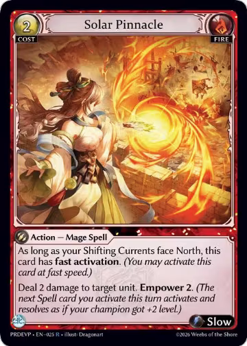 Solar Pinnacle (025), .asphodel/paradise Event Pack — Grand Archive card price