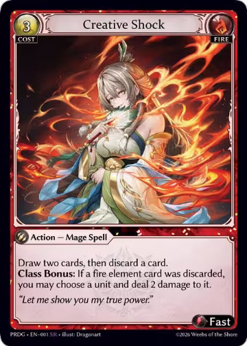 Creative Shock (001), .asphodel/paradise Grimoire — Grand Archive card price