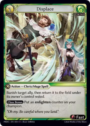 Displace (004), .asphodel/paradise Grimoire — Grand Archive card price