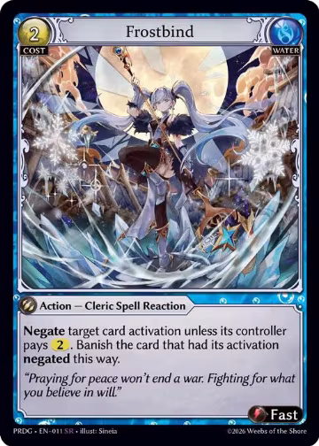 Frostbind (011), .asphodel/paradise Grimoire — Grand Archive card price