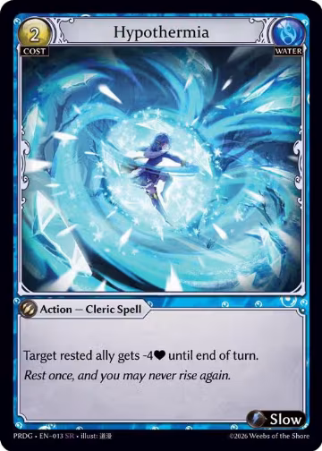 Hypothermia (013), .asphodel/paradise Grimoire — Grand Archive card price