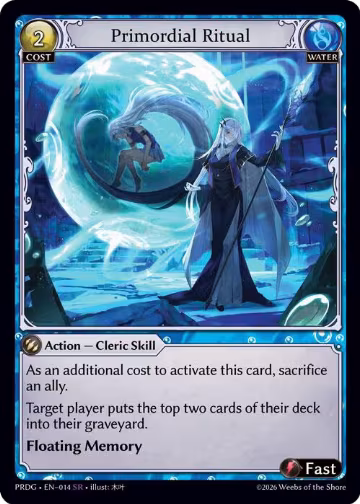 Primordial Ritual (014), .asphodel/paradise Grimoire — Grand Archive card price