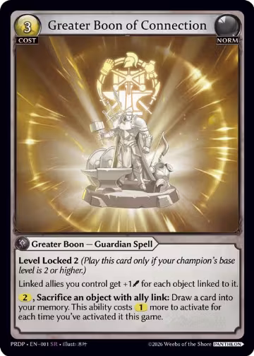 Greater Boon of Connection (001) — card price