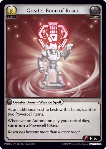 Greater Boon of Rosen (004) — card price