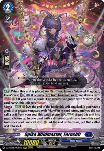 Spike Wildmaster, Farnchit (DZ-BT15/008EN), DZ-BT15: Strike of Illusionary Shadows — Vanguard card price
