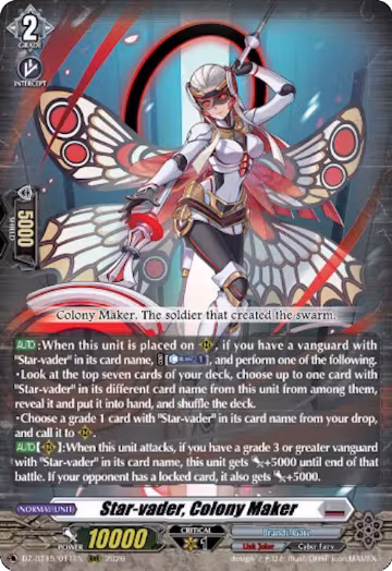Star-vader, Colony Maker (DZ-BT15/011EN), DZ-BT15: Strike of Illusionary Shadows — Vanguard card price