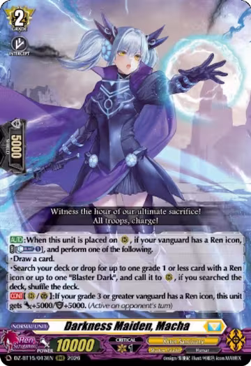 Darkness Maiden, Macha (DZ-BT15/013EN), DZ-BT15: Strike of Illusionary Shadows — Vanguard card price