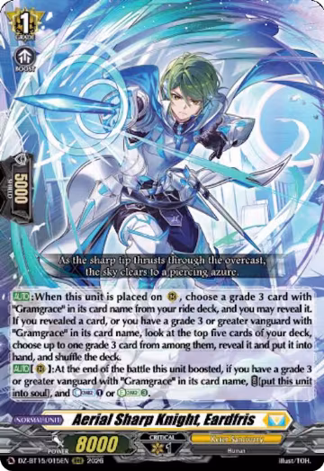 Aerial Sharp Knight, Eardfris (DZ-BT15/015EN), DZ-BT15: Strike of Illusionary Shadows — Vanguard card price