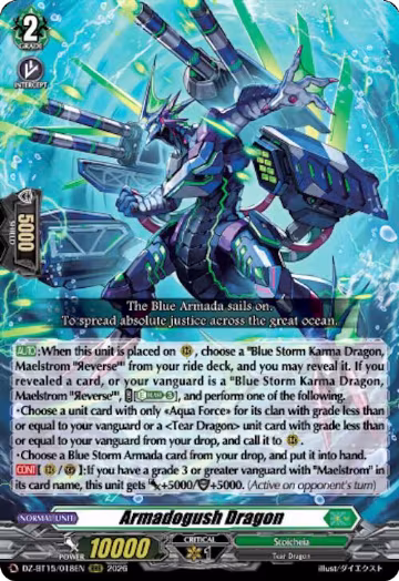Armadogush Dragon (DZ-BT15/018EN), DZ-BT15: Strike of Illusionary Shadows — Vanguard card price