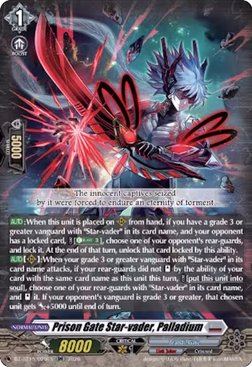 Prison Gate Star-vader, Palladium (DZ-BT15/029EN), DZ-BT15: Strike of Illusionary Shadows — Vanguard card price