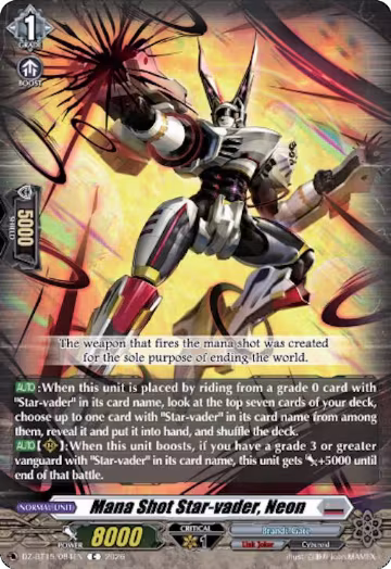 Mana Shot Star-vader, Neon (DZ-BT15/084EN), DZ-BT15: Strike of Illusionary Shadows — Vanguard card price