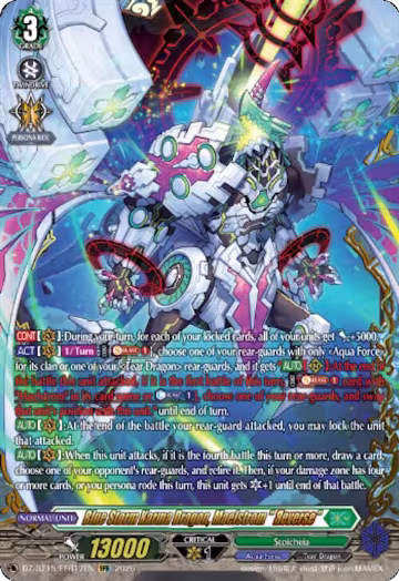 Blue Storm Karma Dragon, Maelstrom "Reverse" (FFR) (DZ-BT15/FFR17EN), DZ-BT15: Strike of Illusionary Shadows — Vanguard card price