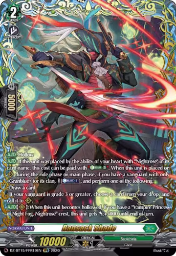 Ransack Shade (FFR) (DZ-BT15/FFR19EN), DZ-BT15: Strike of Illusionary Shadows — Vanguard card price