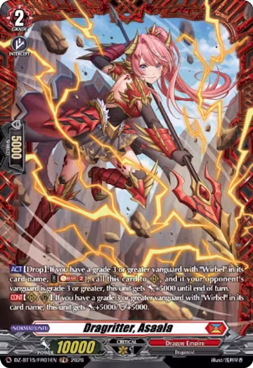 Dragritter, Asaala (FR) (DZ-BT15/FR01EN), DZ-BT15: Strike of Illusionary Shadows — Vanguard card price