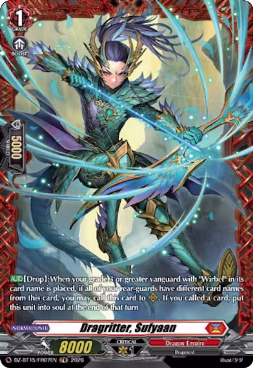 Dragritter, Sufyaan (FR) (DZ-BT15/FR07EN), DZ-BT15: Strike of Illusionary Shadows — Vanguard card price