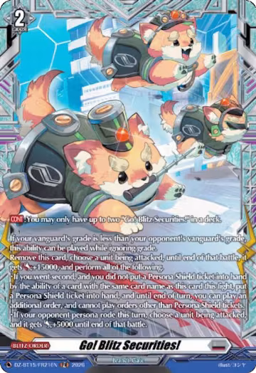 Go! Blitz Securities! (FR) (DZ-BT15/FR21EN), DZ-BT15: Strike of Illusionary Shadows — Vanguard card price