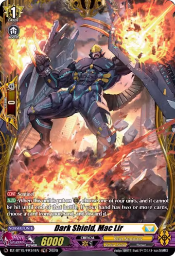 Dark Shield, Mac Lir (FR) (DZ-BT15/FR34EN), DZ-BT15: Strike of Illusionary Shadows — Vanguard card price