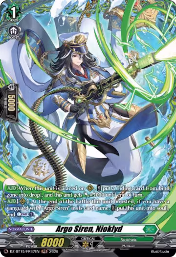 Argo Siren, Nioklyd (FR) (DZ-BT15/FR37EN), DZ-BT15: Strike of Illusionary Shadows — Vanguard card price