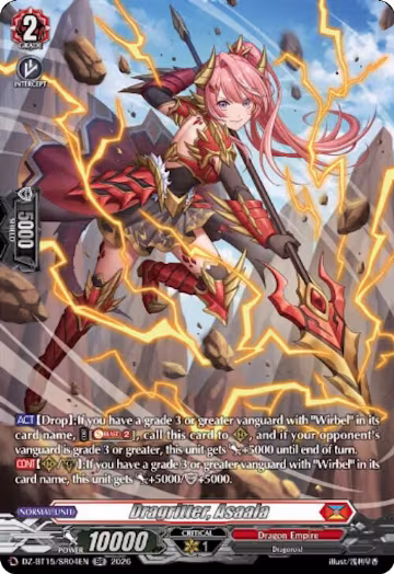 Dragritter, Asaala (SR) (DZ-BT15/SR04EN), DZ-BT15: Strike of Illusionary Shadows — Vanguard card price