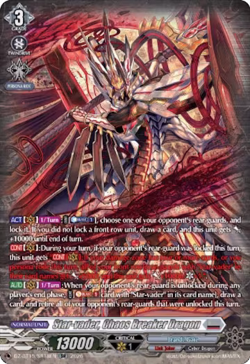 Star-vader, Chaos Breaker Dragon (SR) (DZ-BT15/SR18EN), DZ-BT15: Strike of Illusionary Shadows — Vanguard card price
