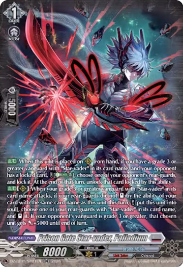 Prison Gate Star-vader, Palladium (SR) (DZ-BT15/SR21EN), DZ-BT15: Strike of Illusionary Shadows — Vanguard card price