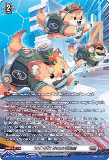 Go! Blitz Securities! (SR) (DZ-BT15/SR23EN), DZ-BT15: Strike of Illusionary Shadows — Vanguard card price