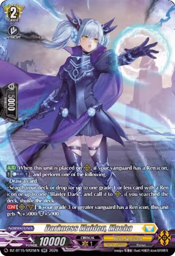 Darkness Maiden, Macha (SR) (DZ-BT15/SR25EN), DZ-BT15: Strike of Illusionary Shadows — Vanguard card price