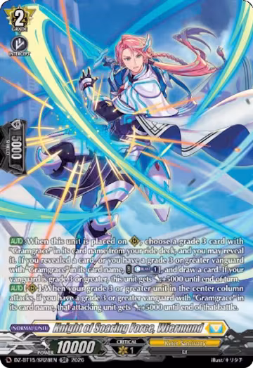 Knight of Soaring Force, Wiermund (SR) (DZ-BT15/SR28EN), DZ-BT15: Strike of Illusionary Shadows — Vanguard card price