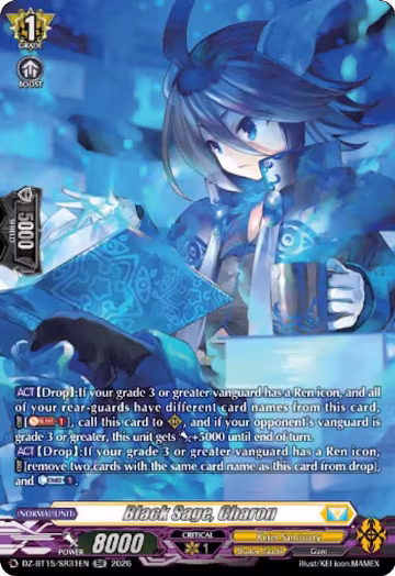 Black Sage, Charon (SR) (DZ-BT15/SR31EN), DZ-BT15: Strike of Illusionary Shadows — Vanguard card price