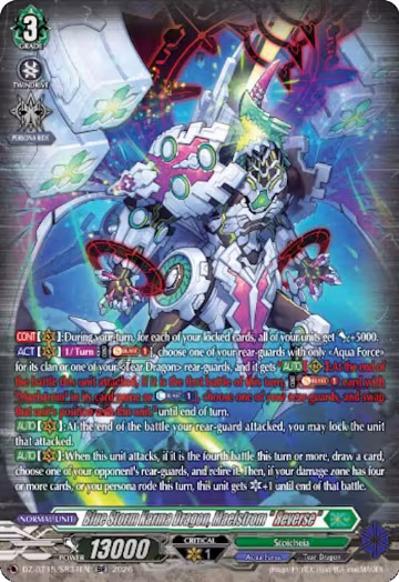 Blue Storm Karma Dragon, Maelstrom "Reverse" (SR) (DZ-BT15/SR34EN), DZ-BT15: Strike of Illusionary Shadows — Vanguard card price