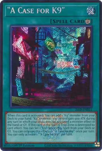 "A Case for K9" (Emblazoned Secret Rare) (26LP-EN011), Limited Pack World Championship 2026 — Yu-Gi-Oh! card price