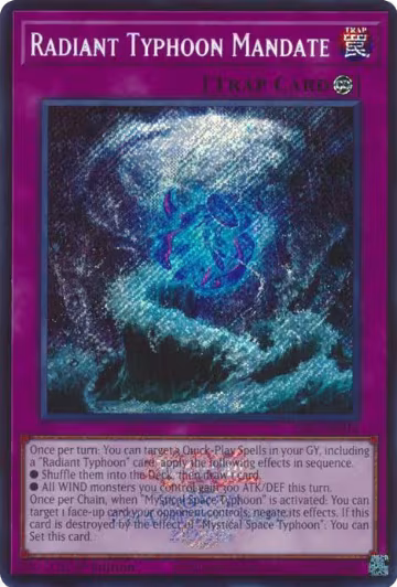 Radiant Typhoon Mandate (Emblazoned Secret Rare) (26LP-EN015), Limited Pack World Championship 2026 — Yu-Gi-Oh! card price