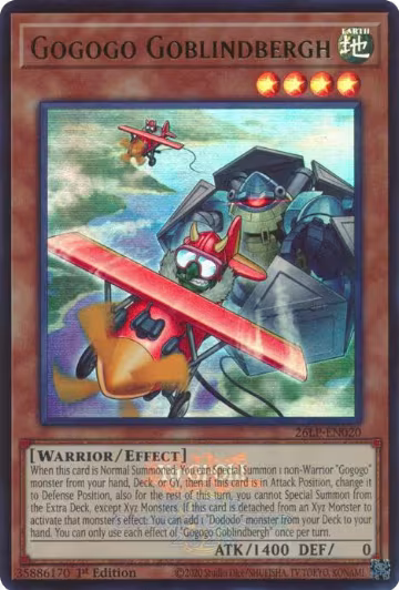 Gogogo Goblindbergh (Emblazoned) (26LP-EN020), Limited Pack World Championship 2026 — Yu-Gi-Oh! card price